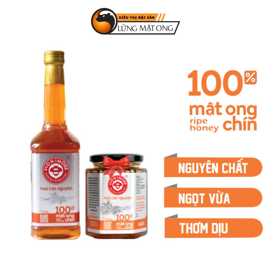 Combo Mật ong rừng Cao Nguyên - 100% mật ong chín Honimore 990g