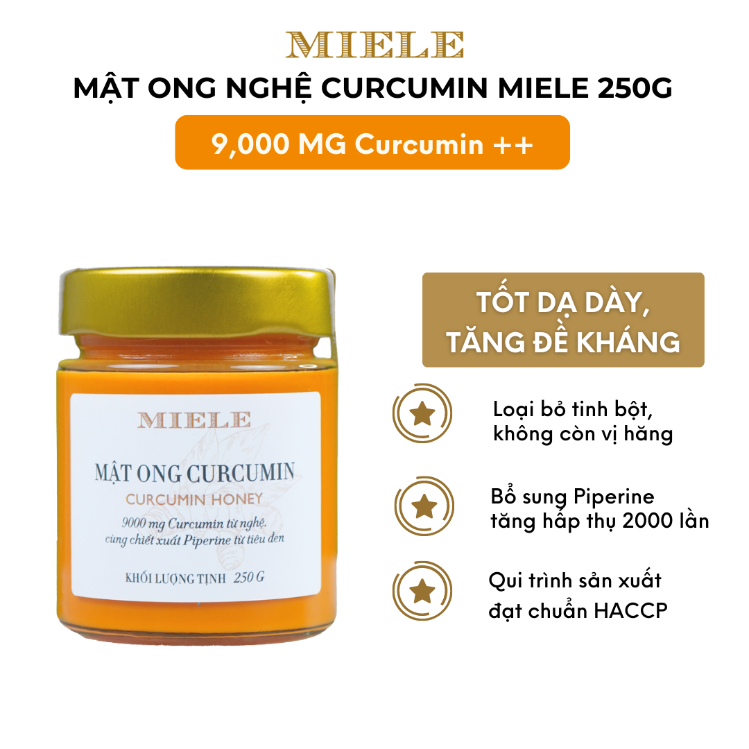 Mật ong curcumin Miele 250G