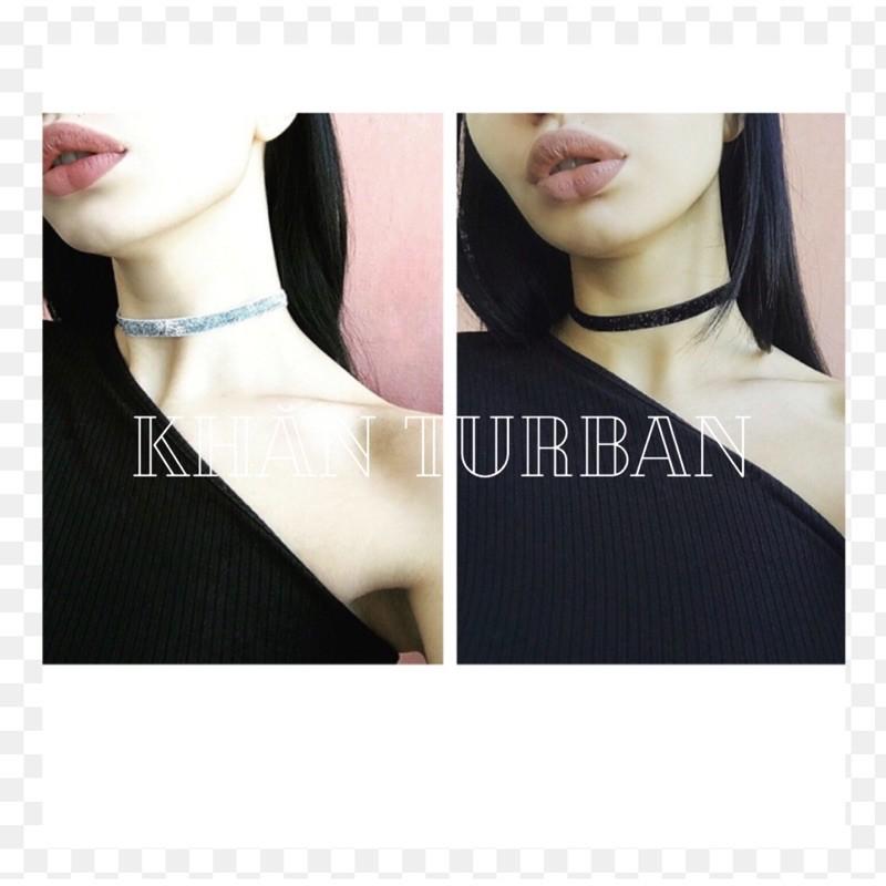 Choker lấp lánh ánh nhũ