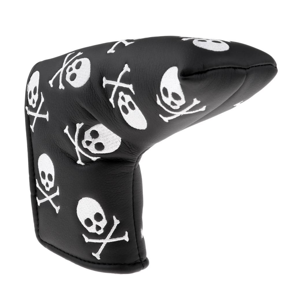 2x PU Leather Golf Putter Head Cover