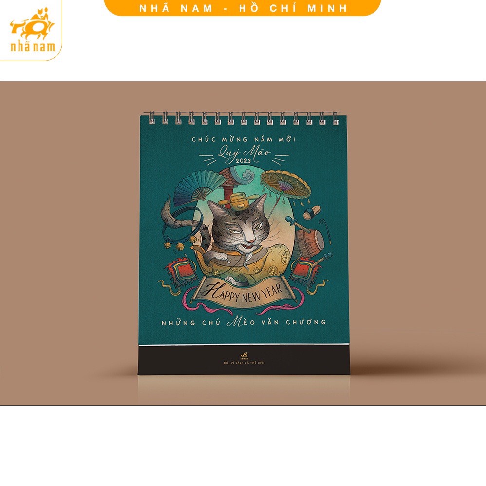 Lịch Nhã Nam - Những chú mèo văn chương - Happy New Year Quý Mão 2023