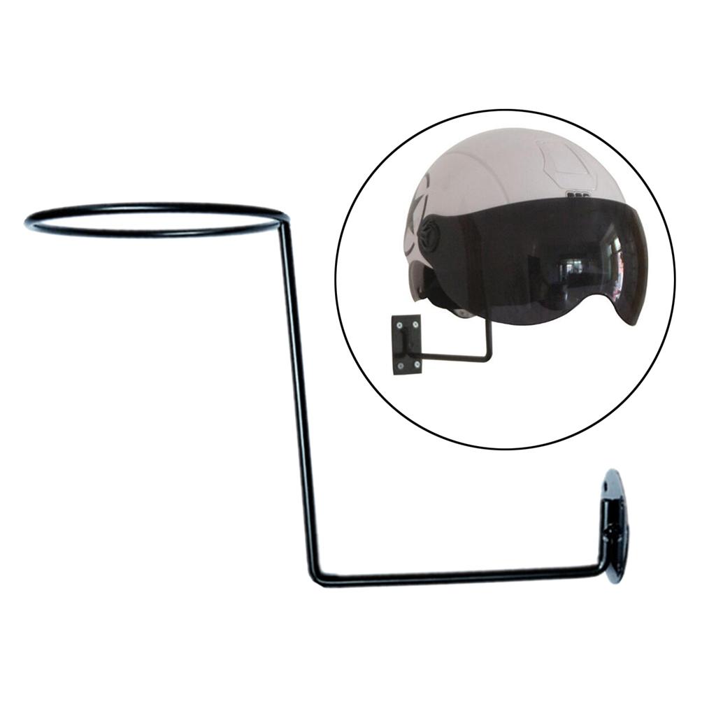 4pcs Wall Mount Helmet Display Holder Stand Coats Jacket Caps Rack Hanger