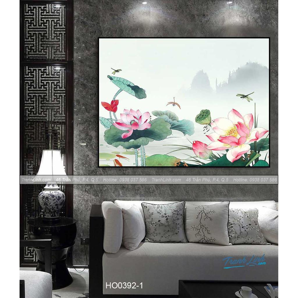 Tranh Canvas hoa treo tường trang trí phòng ngủ