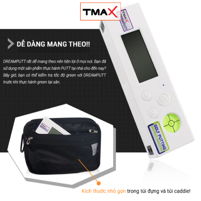 Máy Đo Khoảng Cách và thảm tập Putting TMAX DREAMPUTT SET. Hỗ Trợ Luyện Tập Putting Và Phân Tích Green Hiệu Quả.