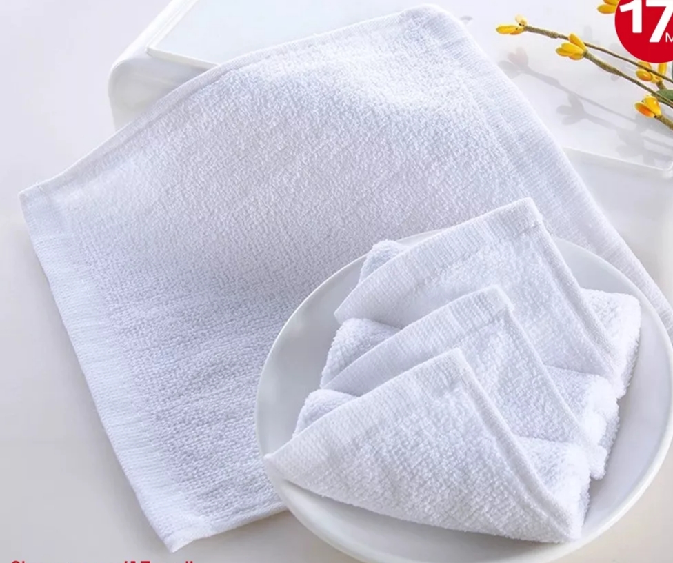Set 5 khăn lau vuông cotton đa năng