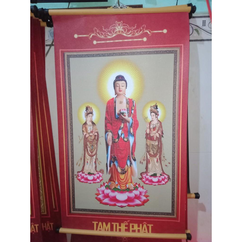 Tranh Kim Sa Tam Thế Phật