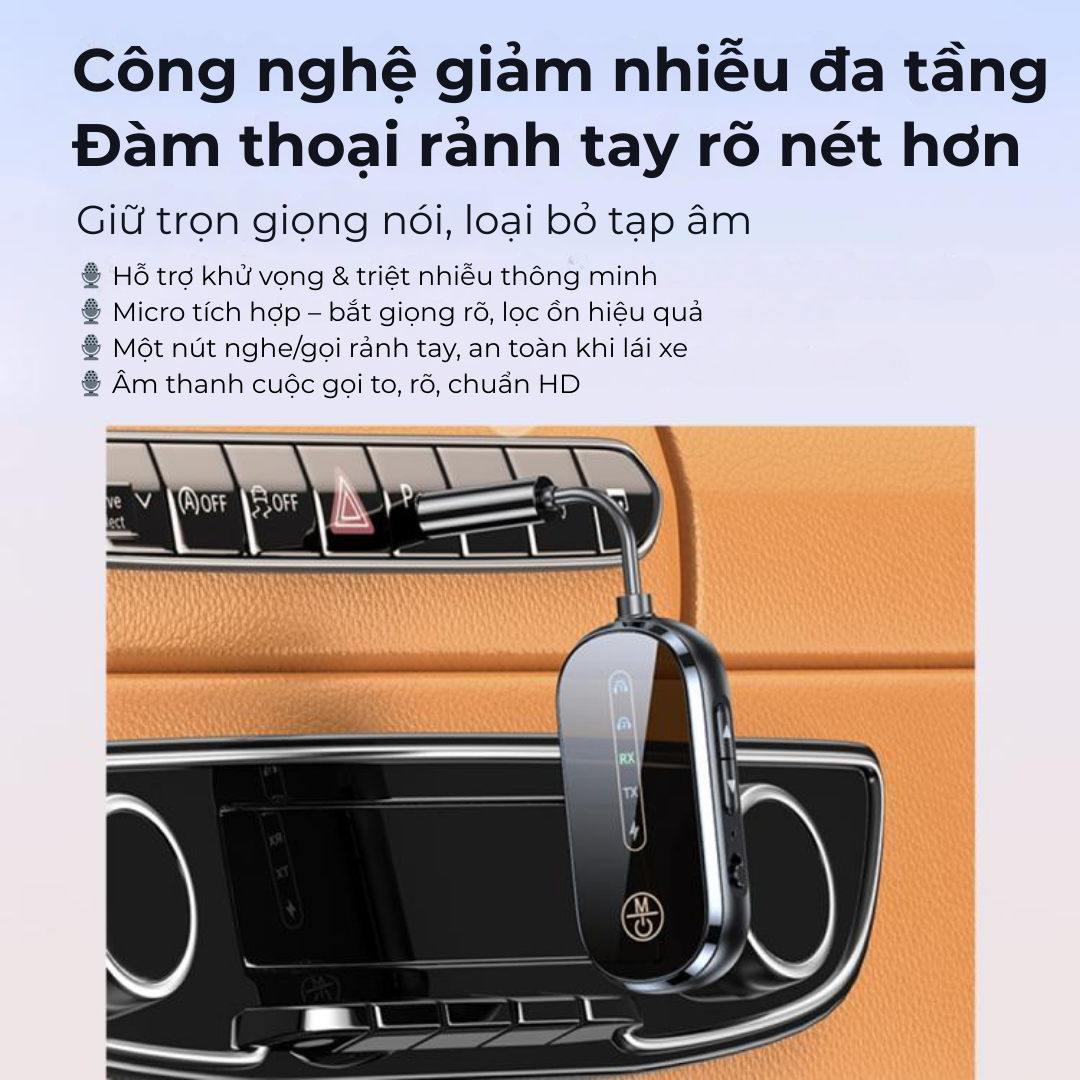 Bộ Thu Phát Âm Thanh 2 Trong 1hỗ trợ jack 3.5mm AUX  Adapter Mic Cho TV PC Tai Nghe Xe Hơi bluetooth C83 Pro - Hàng Nhập Khẩu