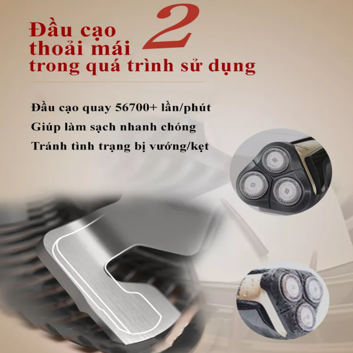 Máy cạo râu khô và ướt cao cấp Philips - Hàng nhập khẩu