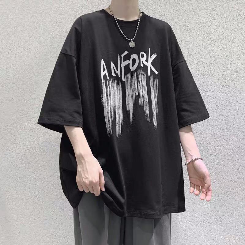 Áo phông Oversize Anfork, JACKLANE, Áo cộc tay Unisex Jack Lane