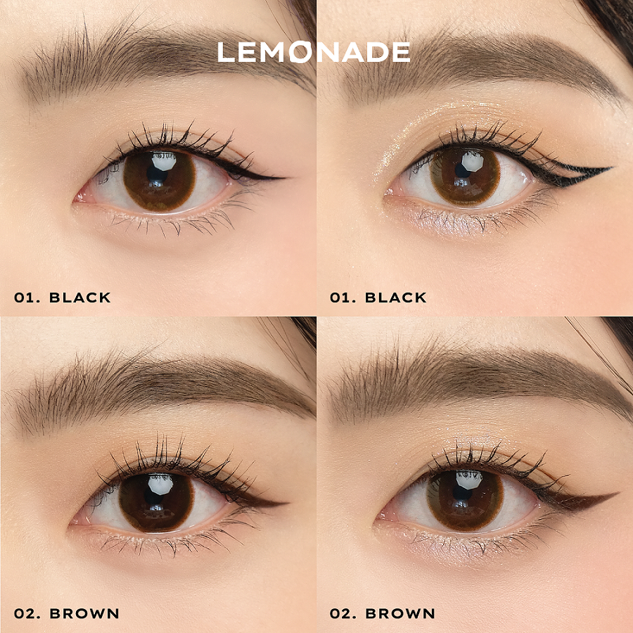 Combo Lemonade bút kẻ mắt SuperTiger Micro Eyeliner 1g và chì kẻ mày 2 đầu Want It Got It 2.75g