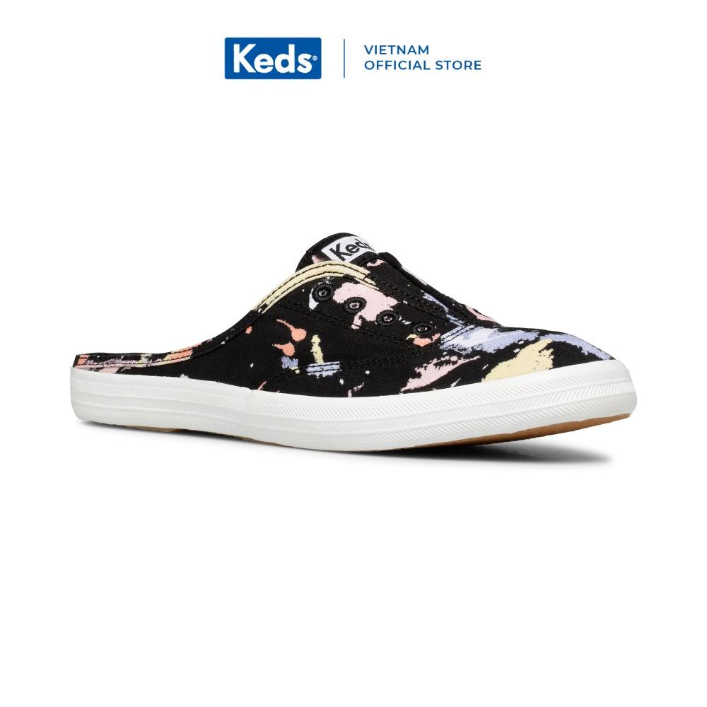 Giày Keds Nữ- Moxie Mule Splatter Canvas Black- KD065913