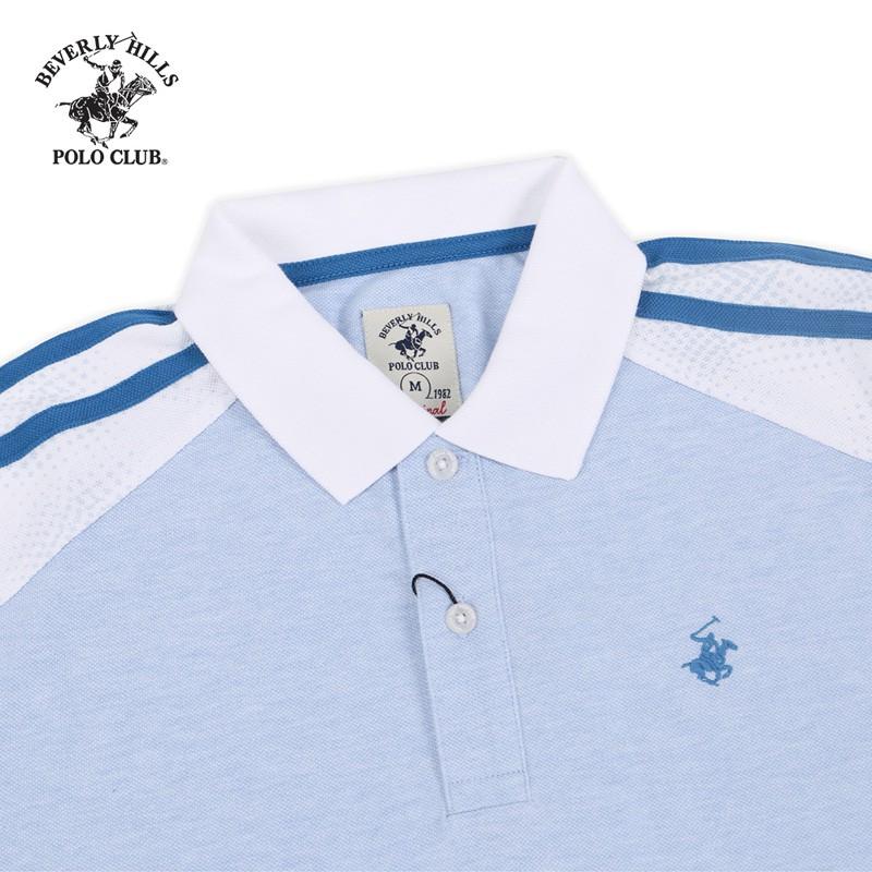 Áo polo ngắn tay Nam Beverly Hills Polo Club Regularfit 100% cotton Xanh PMRSS20TL120