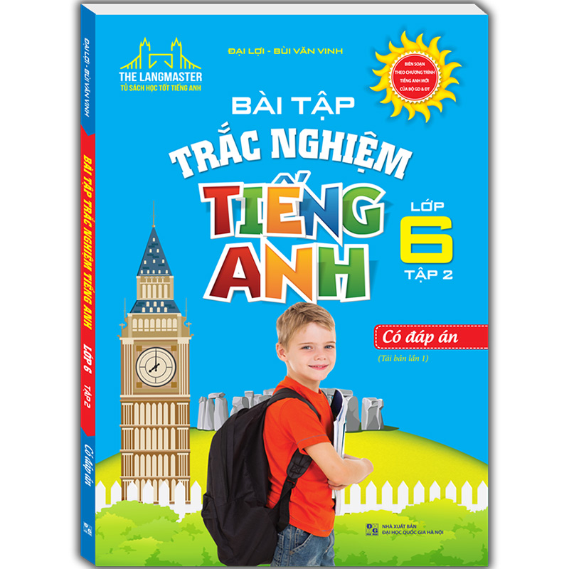 The Langmaster - Bài Tập Trắc Nghiệm Tiếng Anh Lớp 6 Tập 2- Có Đáp Án
