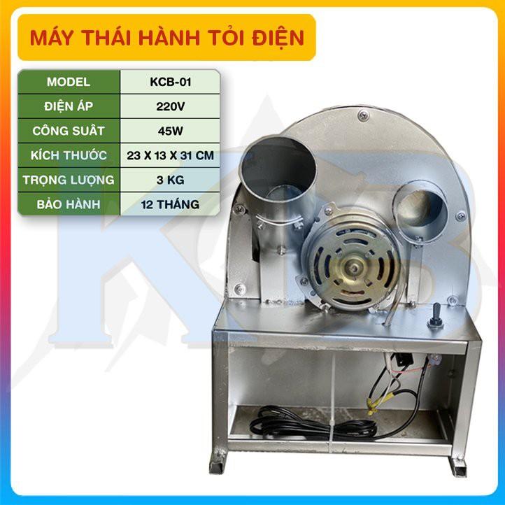 Máy thái hành, tỏi , gừng , xả băng điện