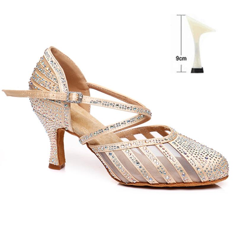Giày khiêu vũ Latin Dkzsyim Latin Latin Đoàn Modern/Tango Dance Color: Black 3CM Shoe Size: 5