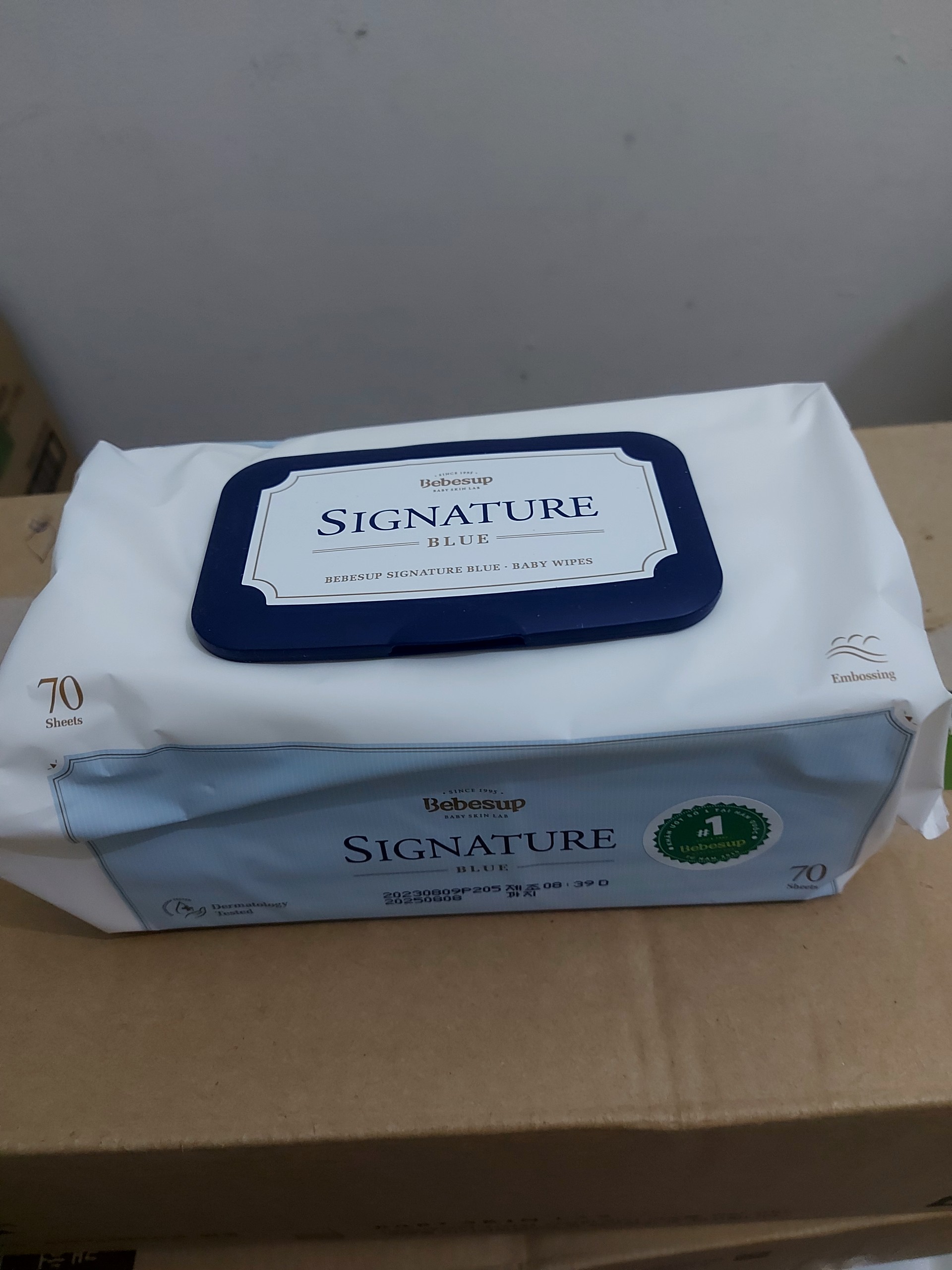 Khăn Ướt Nhập Khẩu Hàn Quốc Bebesup Signature 70 Tờ/Gói Thương Hiệu Bebesup