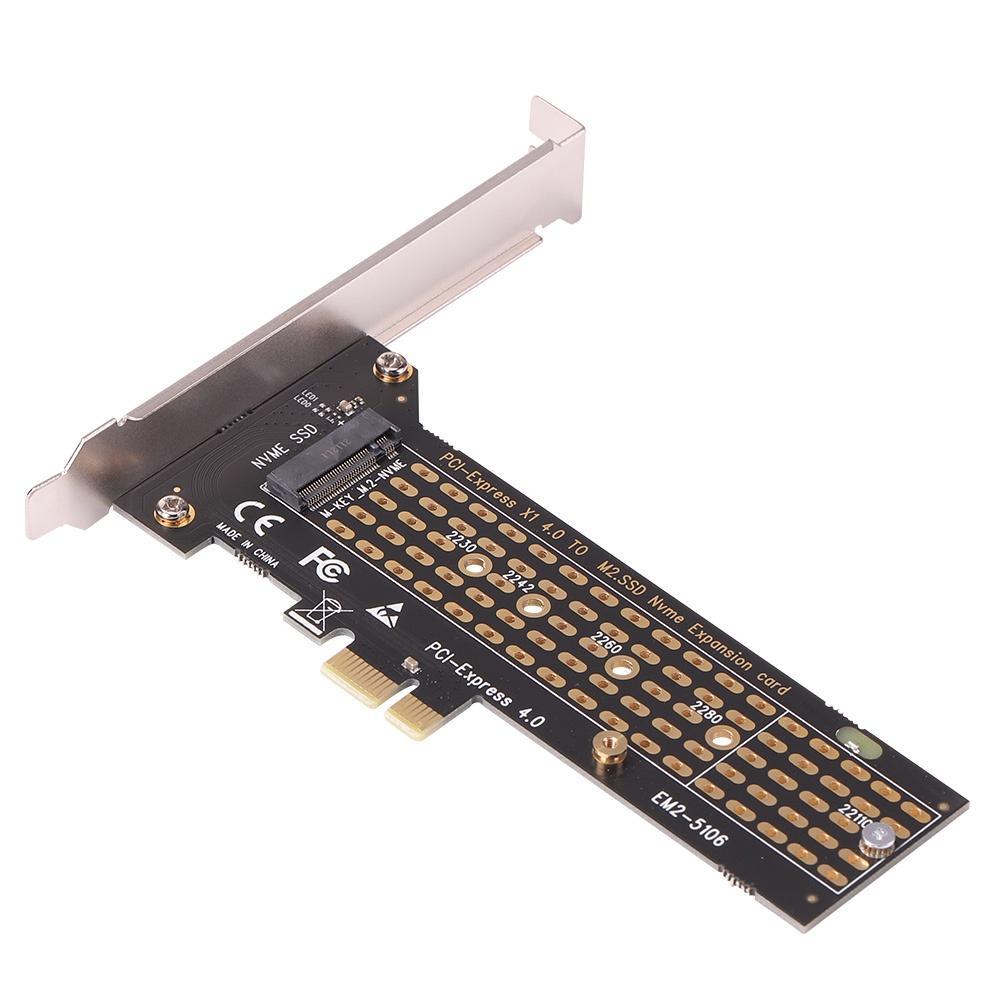 Card Mở Rộng H7 EM2-5106 SSD M.2 Sang PCI-E 1x Cho M-Key NVME / B-Key SATA