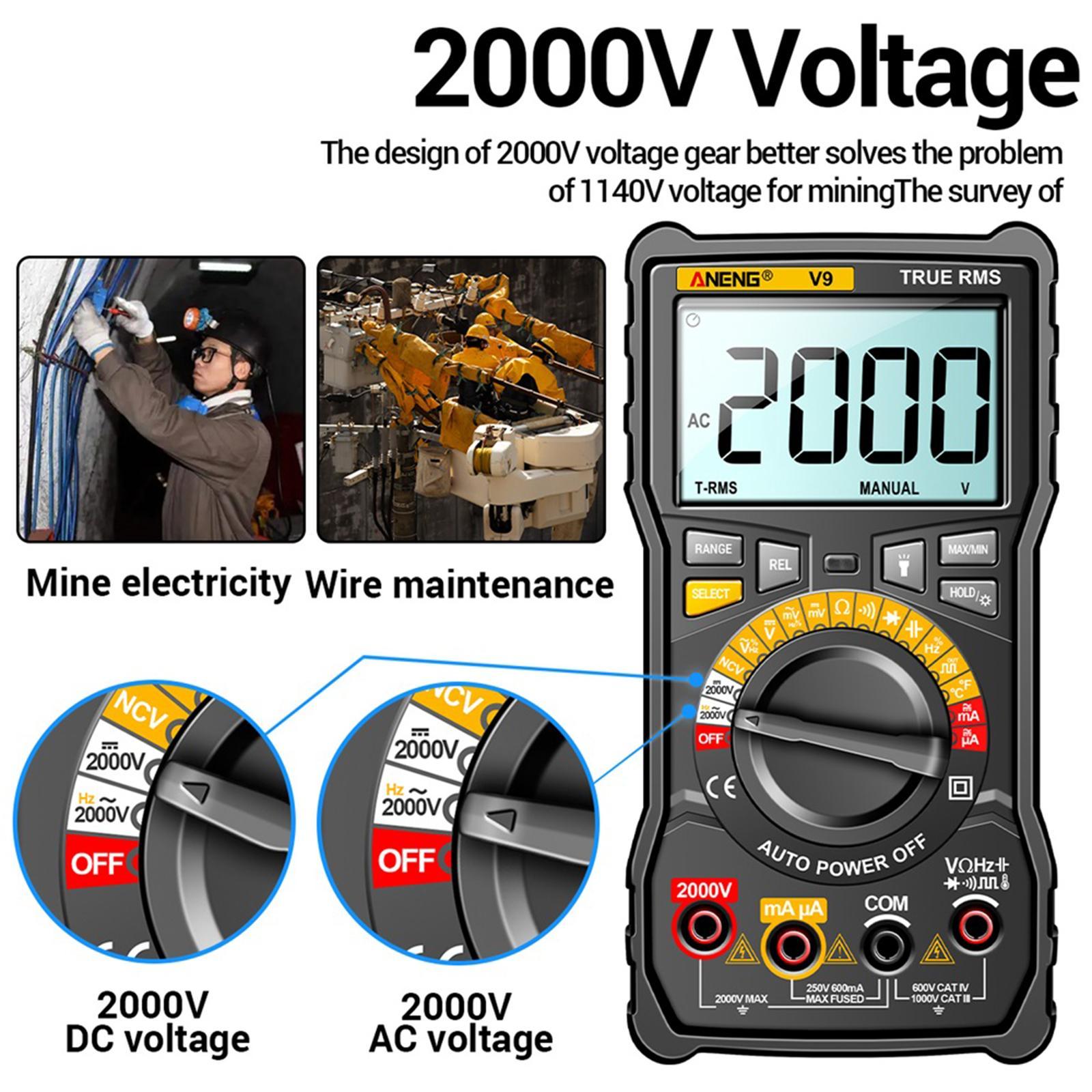 Portable Digital Tester Meter Test Handheld Digital Meter for Circuit Board