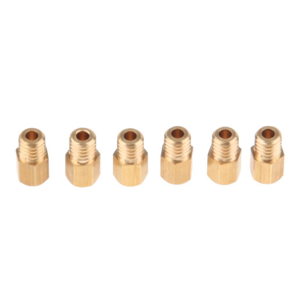 6Pcs Carburetor Carb  Head Style Main Jets 100 110 120 130 140 150