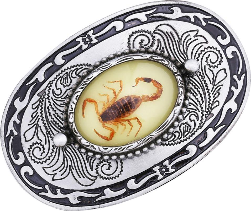 Men\'s Western Scorpion Belt Buckle Alloy Classic Buckle for Leather Belts