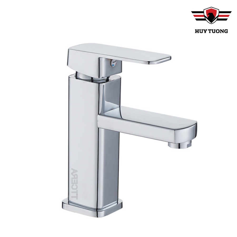 VÒI LAVABO VUÔNG NÓNG LẠNH INOX 304 (30CM)