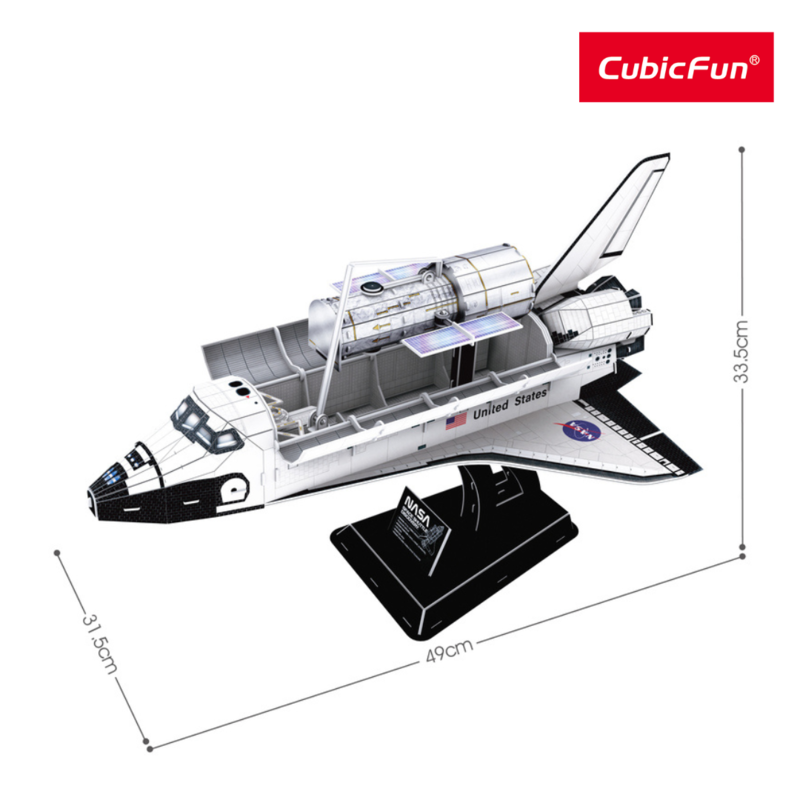 Đồ Chơi CUBIC FUN Trẻ Em Xếp Hình 3D Nasa: Tàu Con Thoi Discovery DS1057H