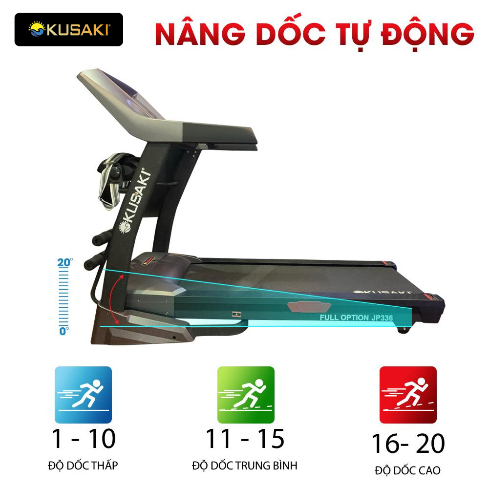 FULL OPTION JP-336 MÁY CHẠY BỘ OKUSAKI CAO CẤP