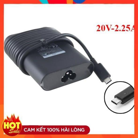 ️ ️Sac Dùng Cho laptop Dell Ovan 20V - 2.25A chân usb type c loại tốt