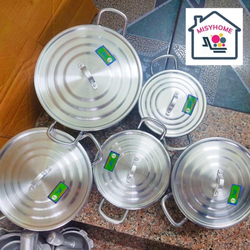 Nồi nhôm xoong nhôm nấu ăn 16,18,20,22,24 nồi nấu mì luộc gà nấu canh kho thịt cá đun bếp ga cao cấp hàng đẹp