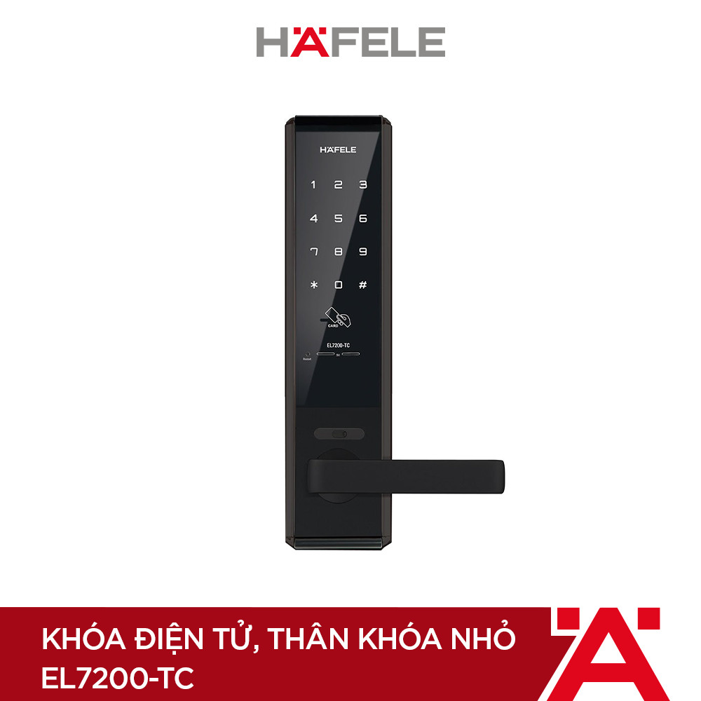 Khóa điện tử Hafele EL7200-TC , thân khóa nhỏ - 912.05.714 Xuất xứ Hàn Quốc
