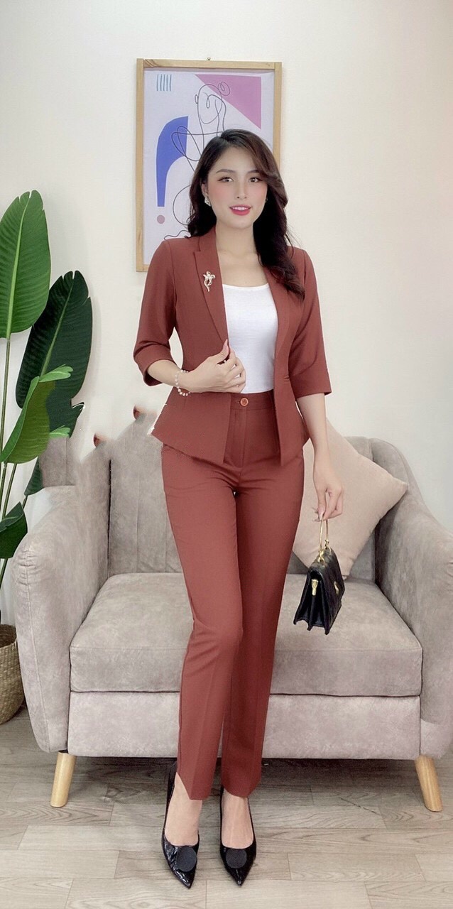 Bộ áo Vest quần dài Công sở Nữ