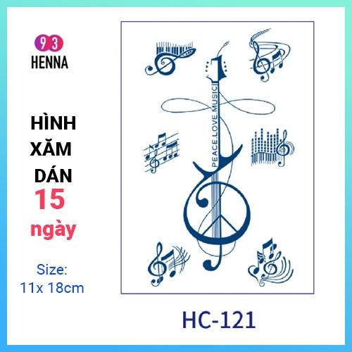 Hình Xăm Dán Tạm Thời Thảo Dược 15 Ngày mã HC121