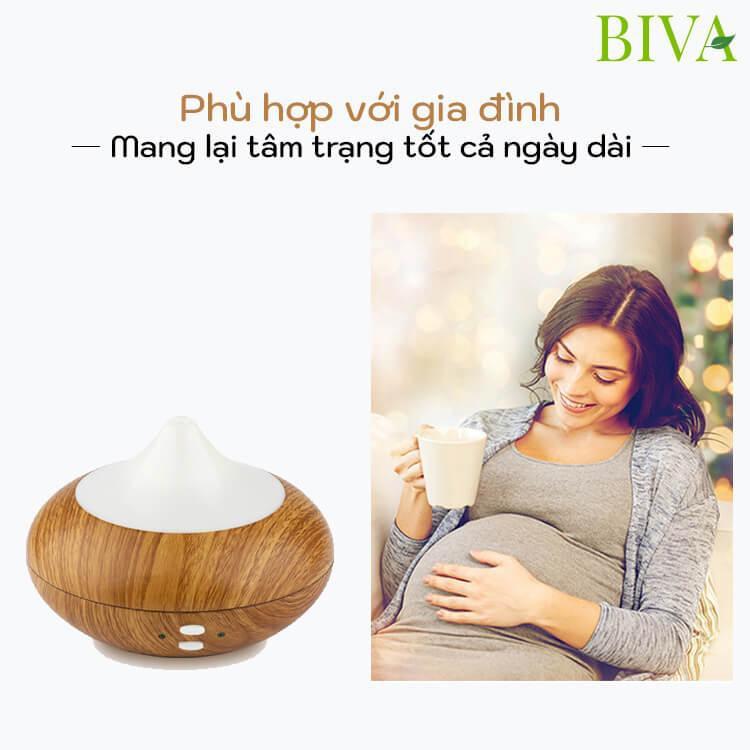 MÁY KHUẾCH TÁN TINH DẦU hình giọt nước vân gỗ  MS349