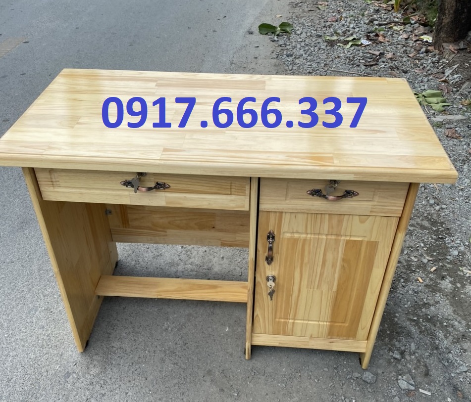 Bàn làm việc dành cho văn phòng gỗ thông cao cấp 1m2