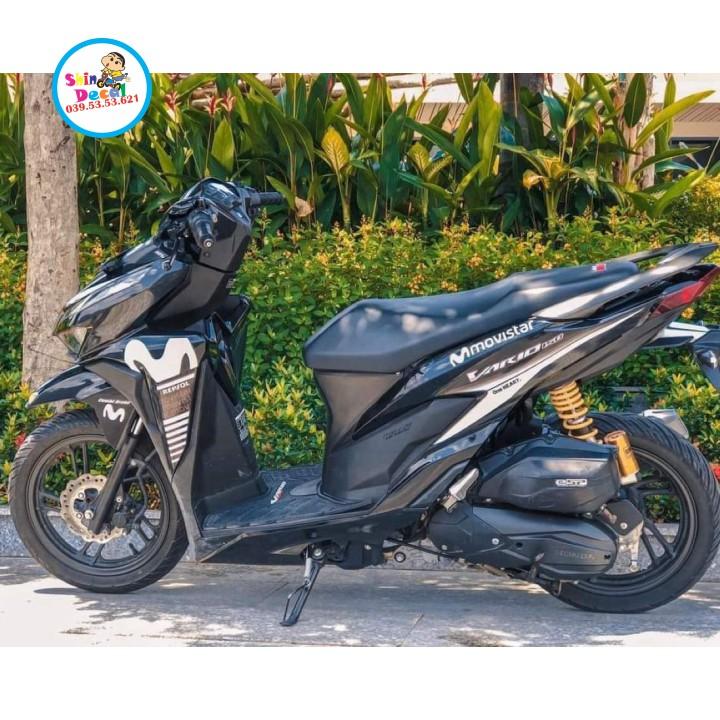Tem rời vario 150 movistar dán xe đen