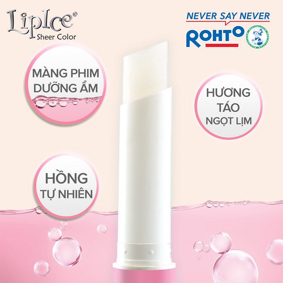 Son dưỡng môi hiệu chỉnh ửng hồng tự nhiên Lipice Sheer Color Hương Tinh Khiết (Natural) 2.4g