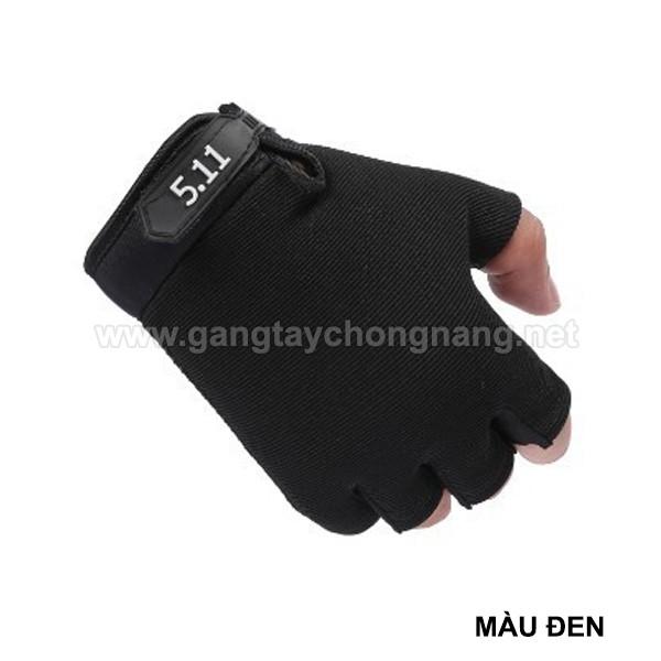 GĂNG TAY 511 CỤT NGÓN - GĂNG TAY ĐI XE MÁY HỞ NGÓN CHO NAM CHỐNG NẮNG, HẠT CAO SU BÁM TAY LÁI, THOÁNG MÁT