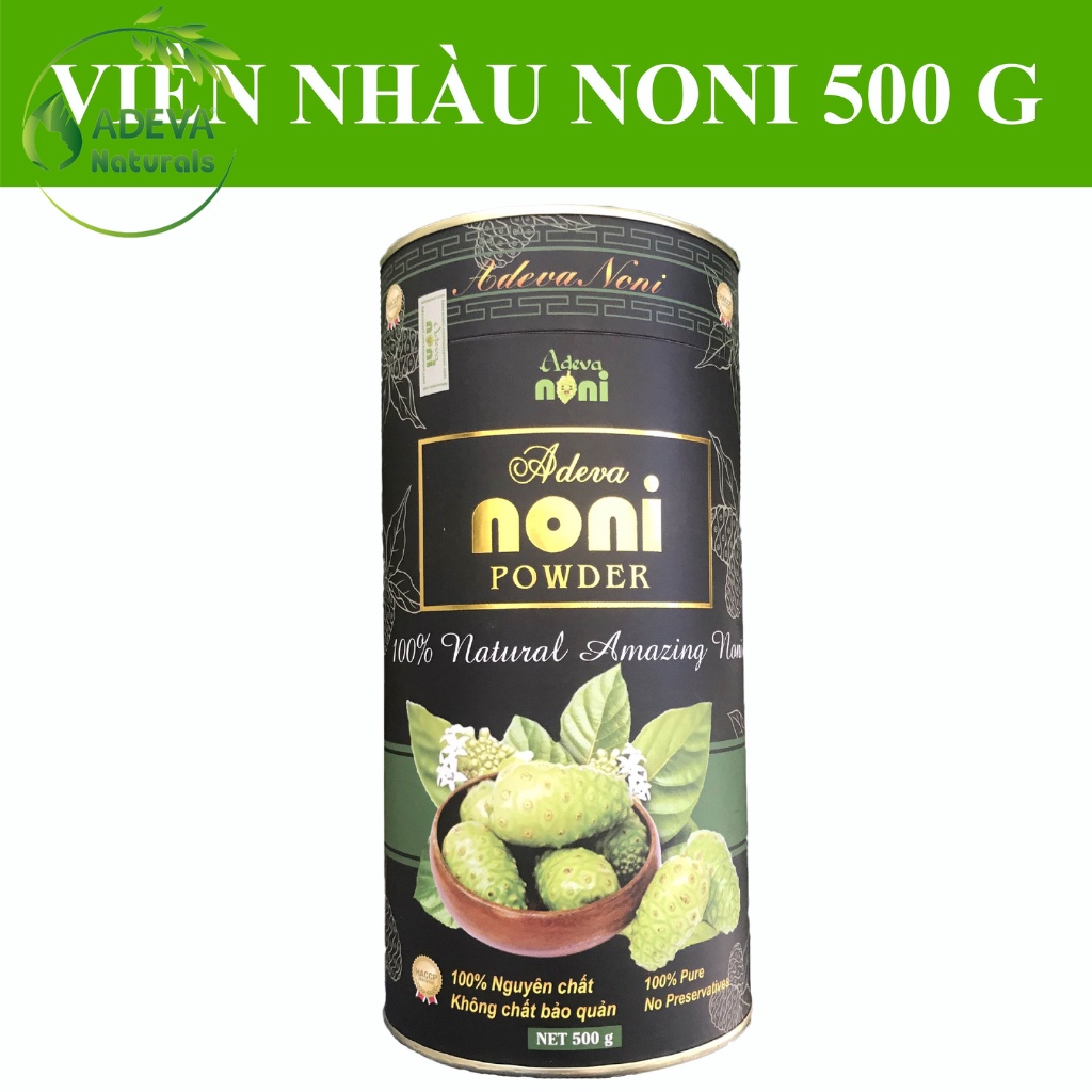 Viên Nhàu ADEVA NONI Pellet Hỗ Trợ Cải Thiện Sức Khoẻ Tim Mạch, Ổn Định Huyết Áp, Nâng Cao Hệ Miễn Dịch 250Gr