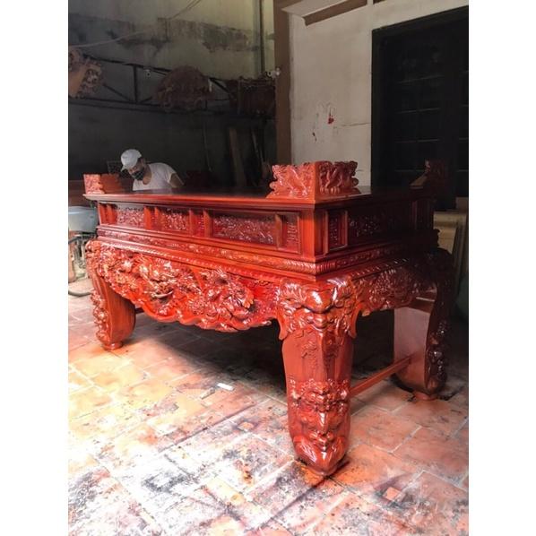 Sập thờ gỗ gụ lào chân 24cm