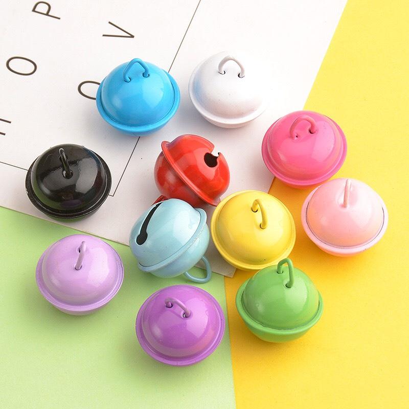 Đồ chơi Chó Mèo - Móc khóa gắn chuông - Chuông lục lạc đeo cổ Chó Mèo 22mm nhiều màu sắc