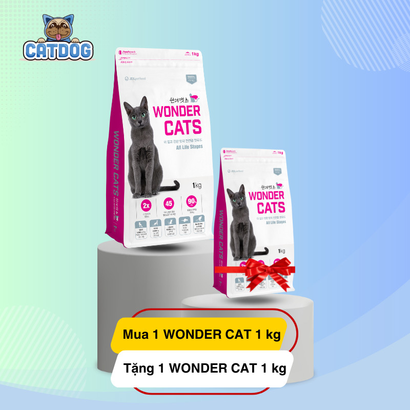 [DATE MỚI/ 5KG] [WONDER CATS] - THỨC ĂN HẠT QUỐC DÂN THƠM NGON, BỔ DƯỠNG CHO MÈO MỌI LỨA TUỔI - THƯƠNG HIỆU HÀN QUỐC