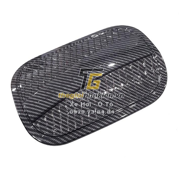 Ốp nắp đậy bình xăng Hyundai Santafe 2019-2021 vân Carbon