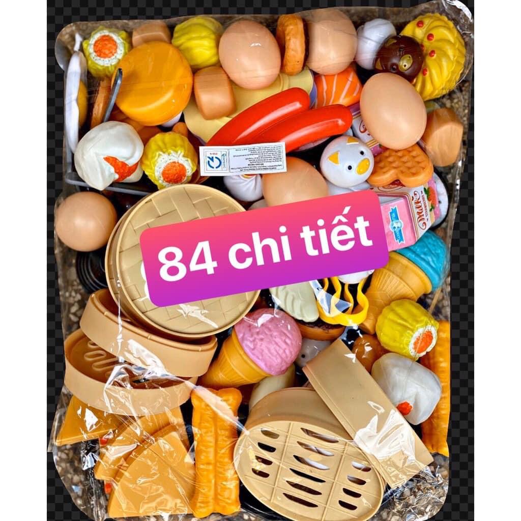 Bộ đồ chơi bánh bao siêu yêu cho bé - loại hộp 88 chi tiết