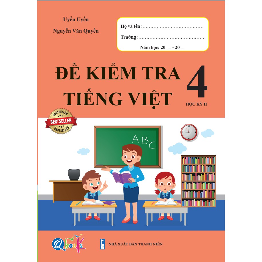 Sách - Combo Đề Kiểm Tra Toán và Tiếng Việt 4 - Học Kì 2