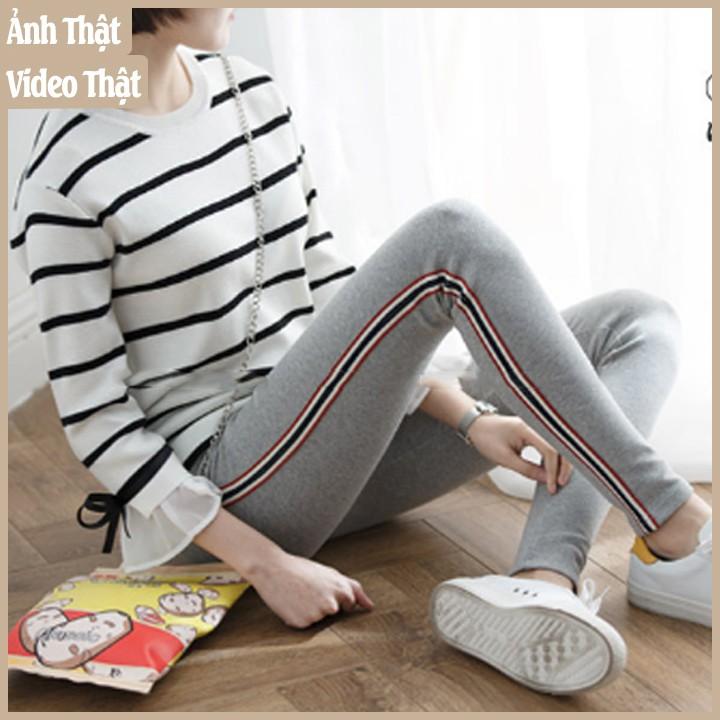 Quần legging Kẻ Sọc Co Giãn 4 chiều Thoải Mái Umi Hàn Quốc