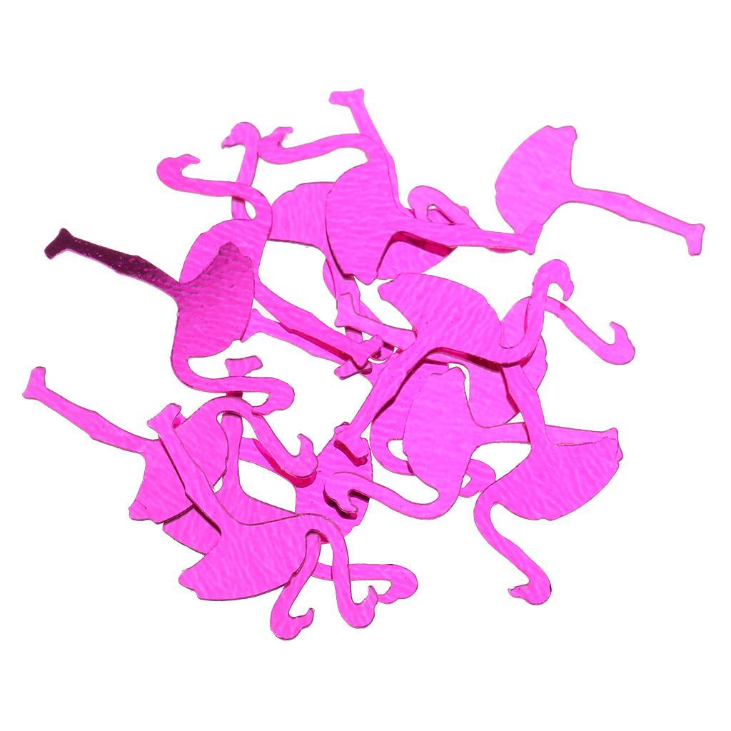 Hot Pink Cute Flamingo Balloon and Flamingo Confetti Tropical Party Decor
