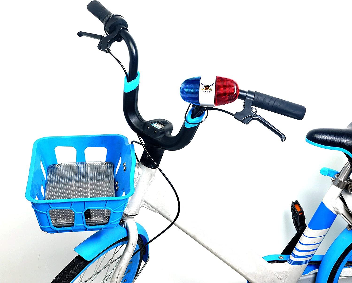 6 Đèn LED Xe đạp Xe đạp leo núi Âm thanh cảnh sát, 4 Còi điện tử âm thanh