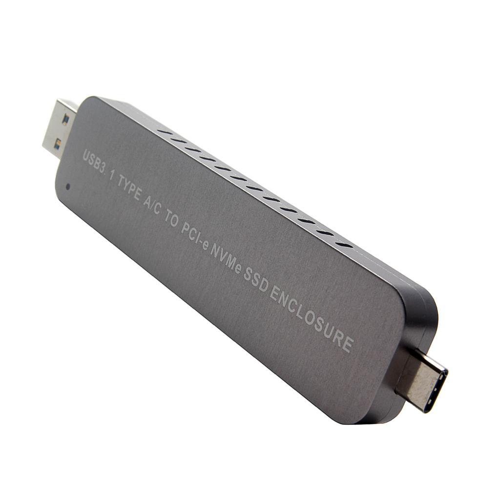 M.2    SSD Enclosure to USB3.1 Type-A/C  10Gbps M.2 SSD