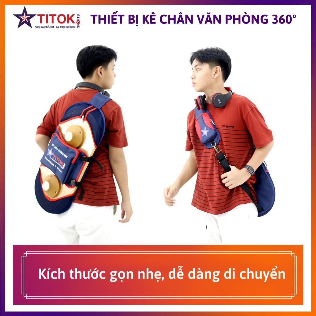 Kê chân Văn Phòng TITOK SPORTS Chuyển Động 360º dạng ván trượt tích hợp Massage chống mỏi chân, lưu thông khí huyết