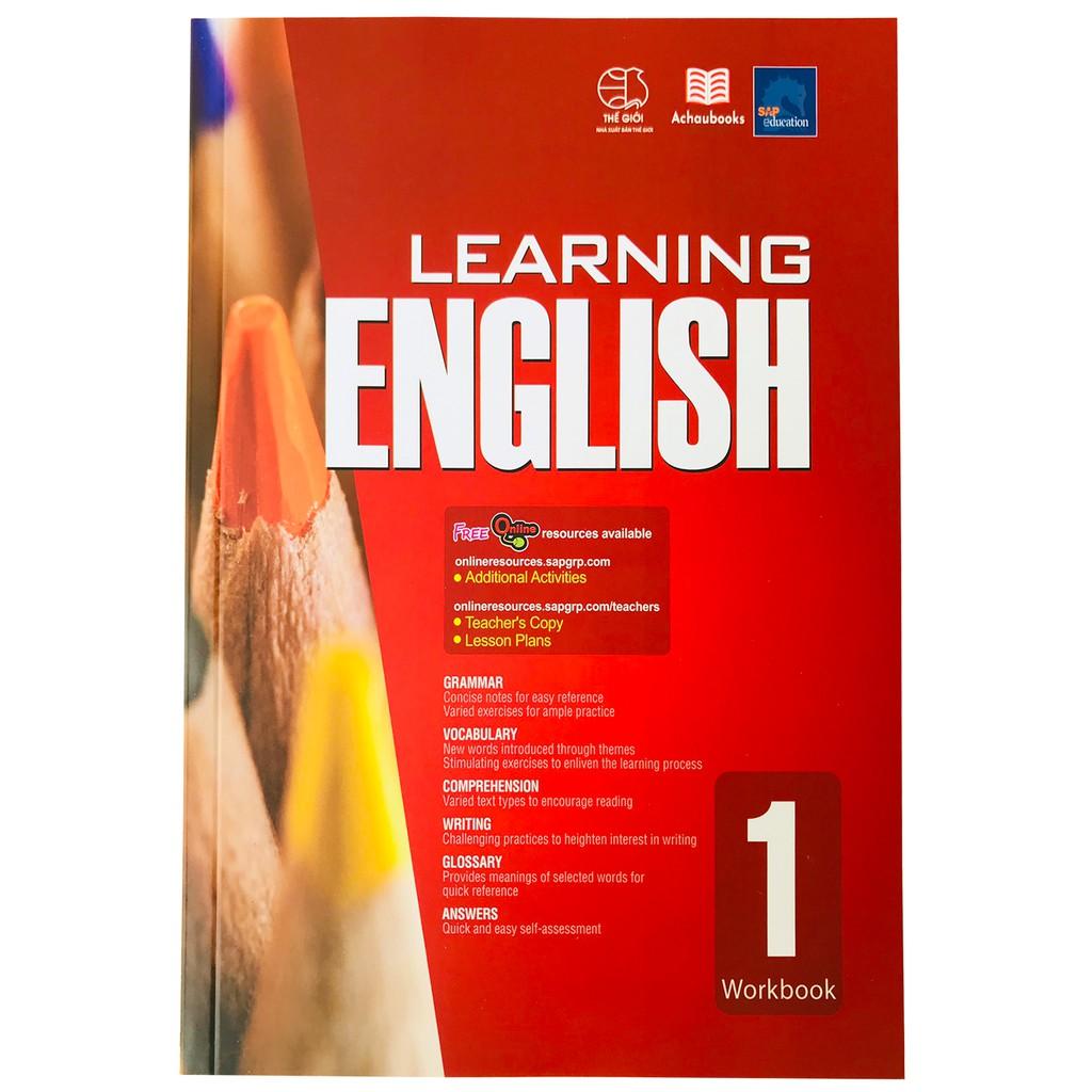 Sách Learning English 1 và 2, tiếng anh lớp 1 và 2 ( 6 - 8 tuổi )